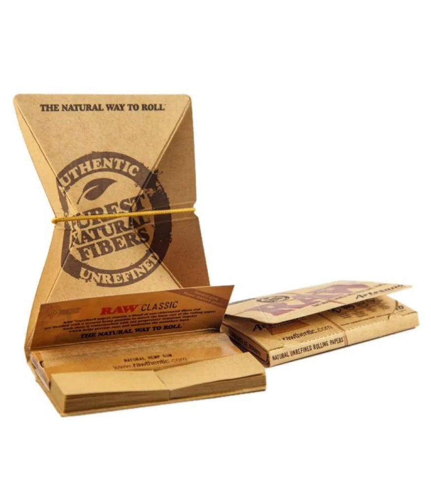 Raw Artesano 1.1/4 Size Papers with Tips/Tray