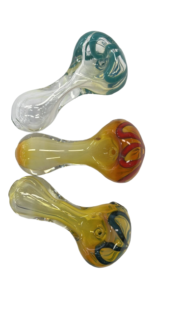 Glass Smoking Pipe Small Assorted 1pc