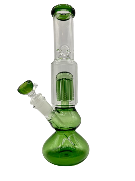 Green Glass Oil Pourer 27cm