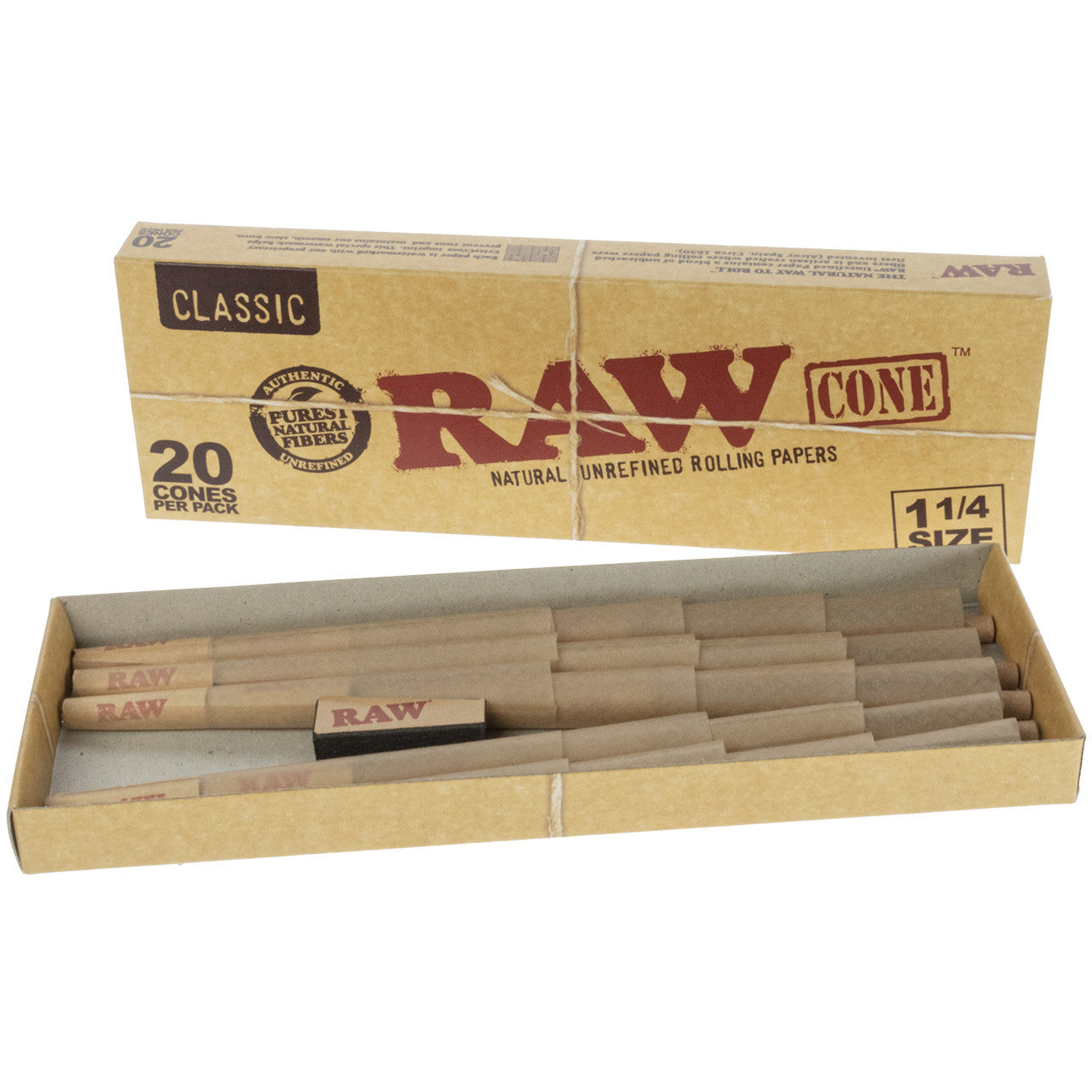 Raw Classic Cones 1 1/4 Size 20 Cones 1pk