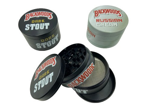 BACKWOODS Zinc Alloy Metal Tobacco Herb Grinder 6PC