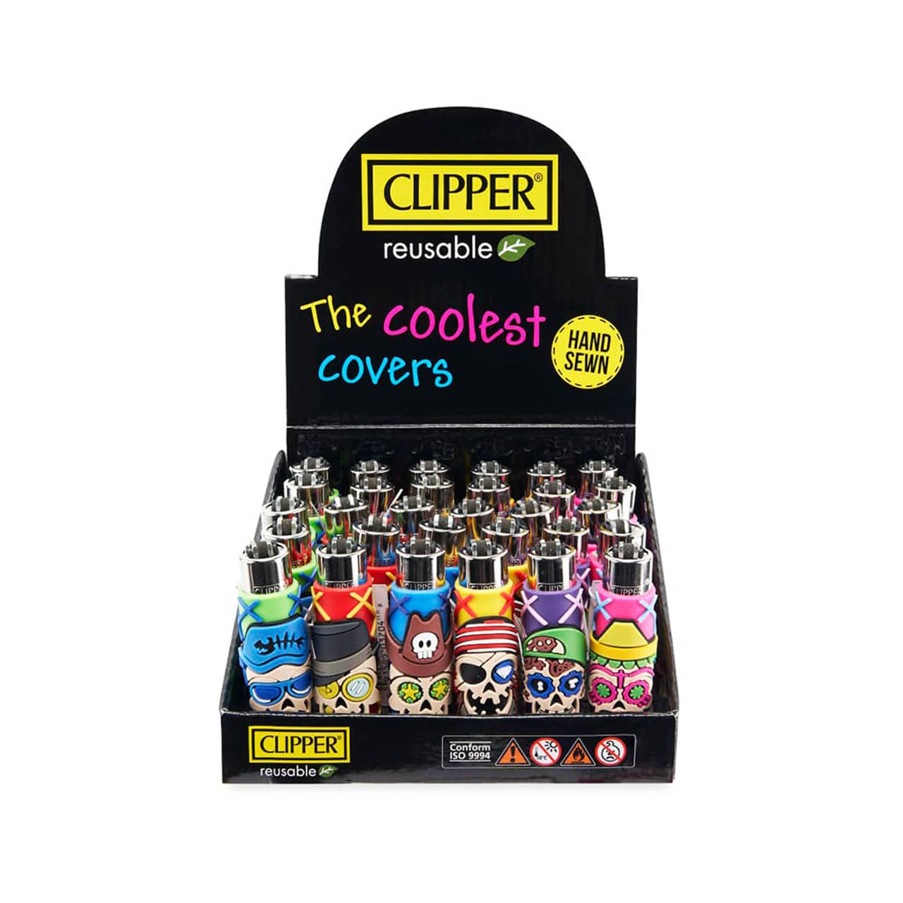 Clipper Lighters Pop Cover Evil Skulls