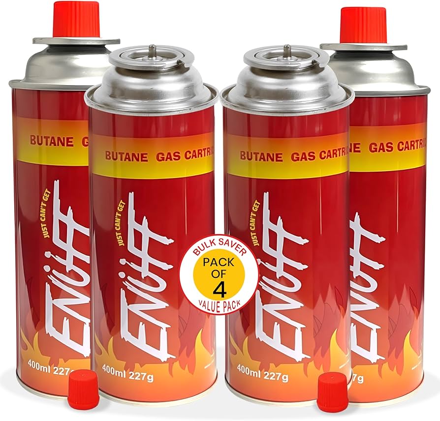 ENUFF BUTANE CARTRIDGES 400ML 4PC