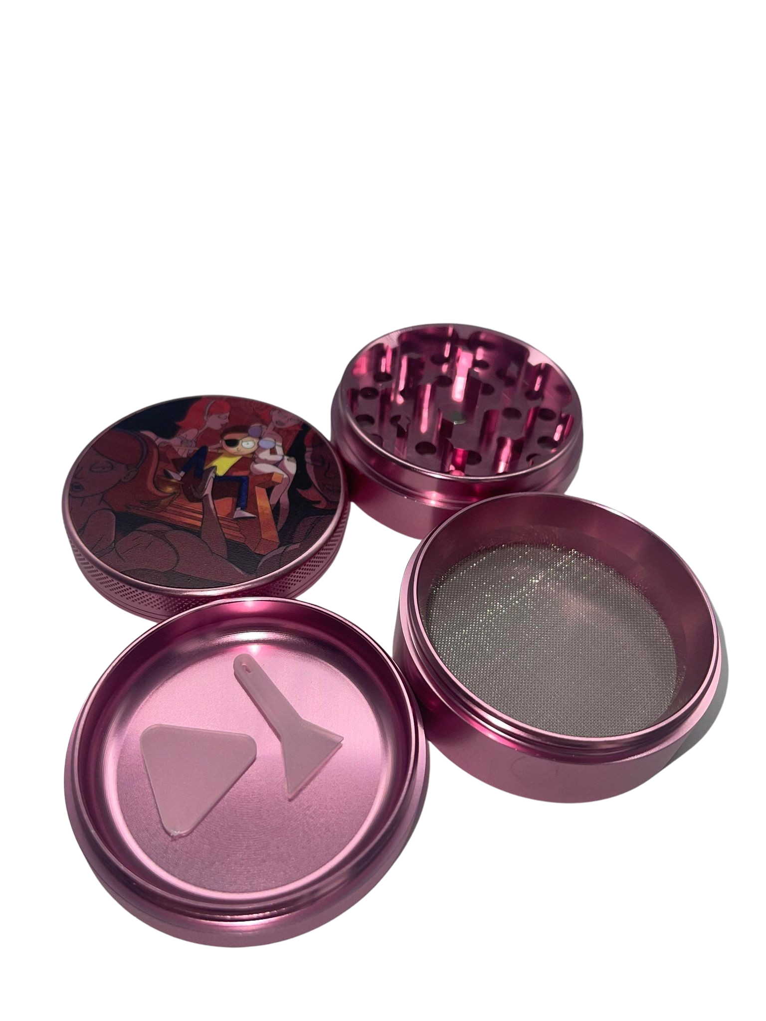 Rick and Morty Grinder Pink