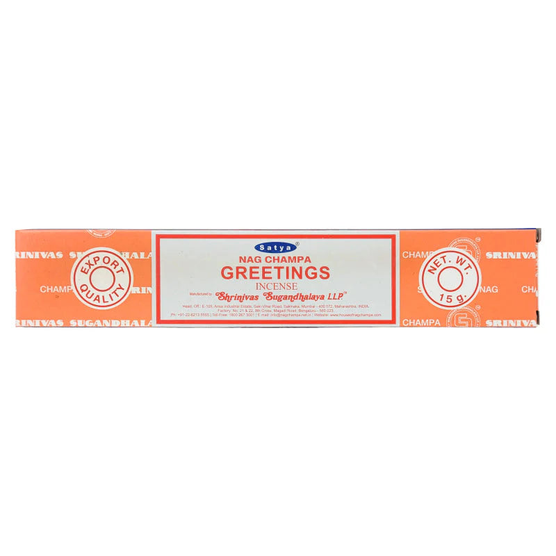 Satya Greetings Incense