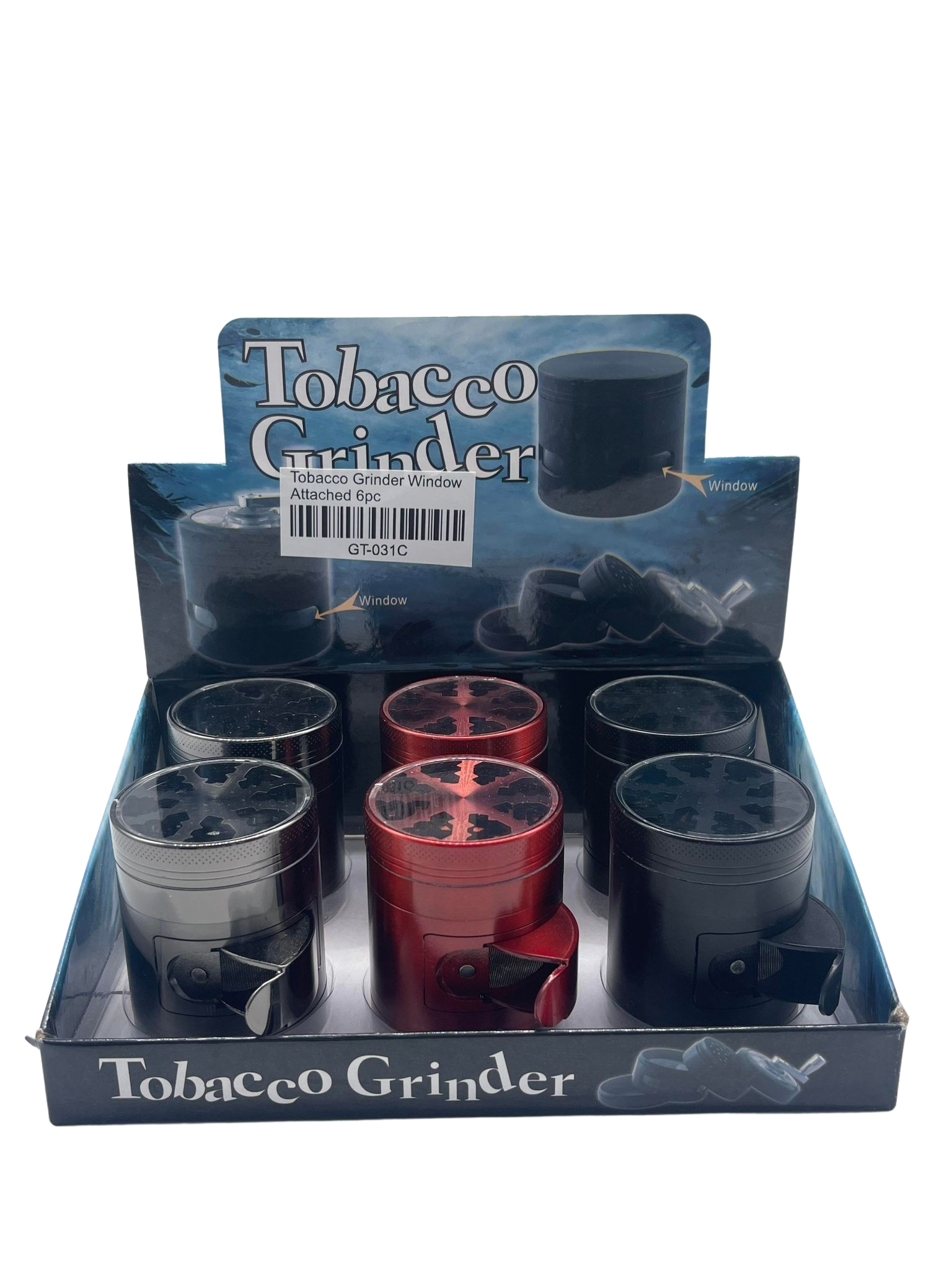 Tobacco Grinder Window Attached 4pc