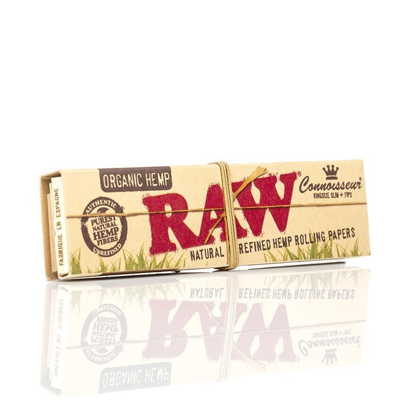 Raw Organic Connoisseur King Size Slim Papers + Tips