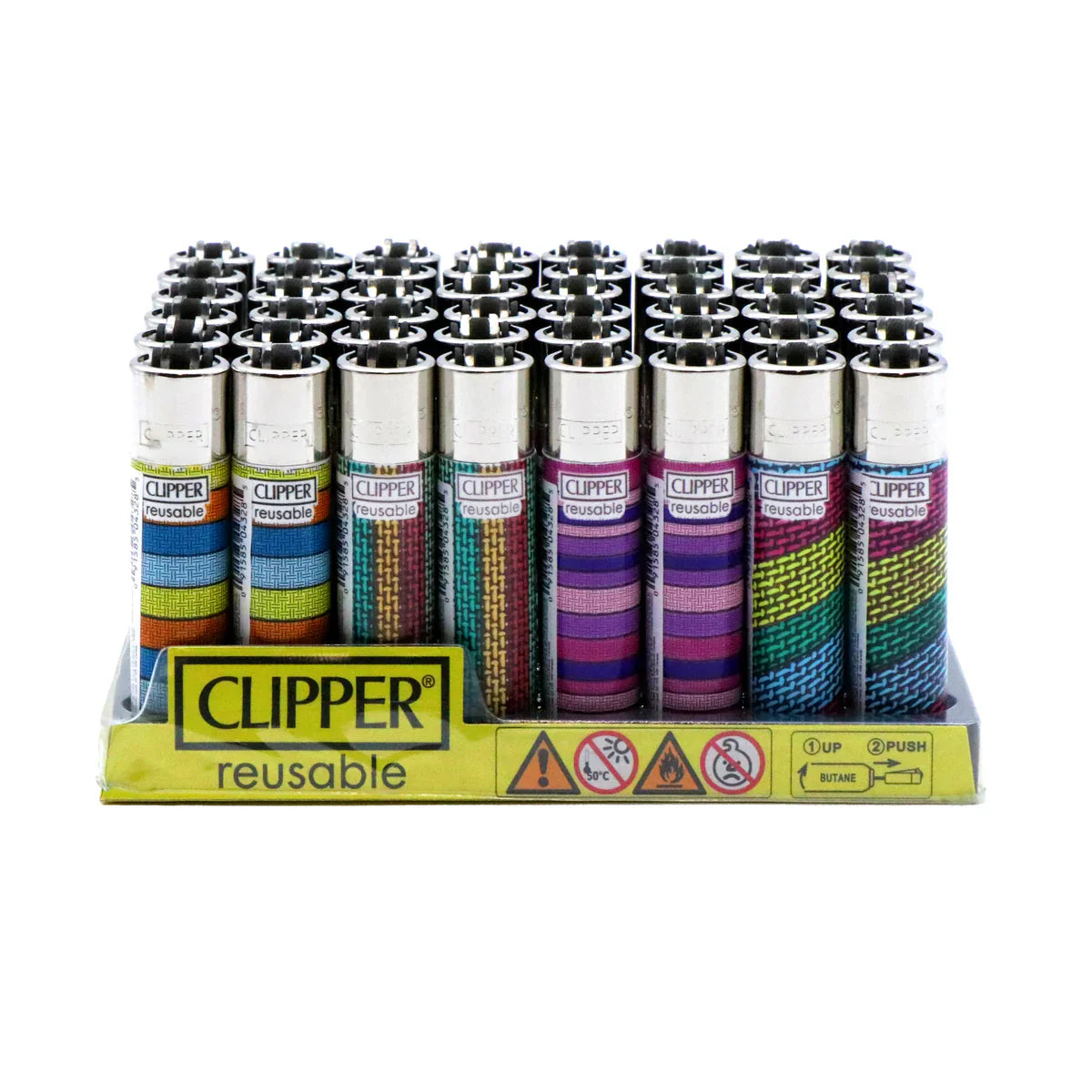 Clipper Lighters Real Fabric 48pk