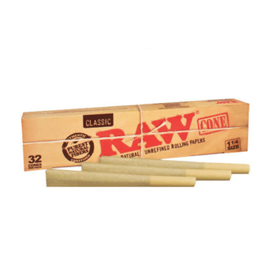 Raw Cones Classic 1 1/4 Size 1pk 32 Cones