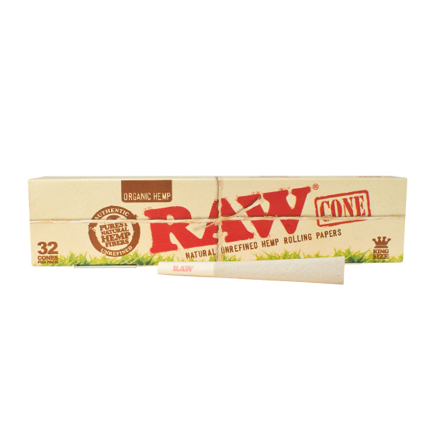 Raw Cones Organic King Size 1pk 32 CONES PACK