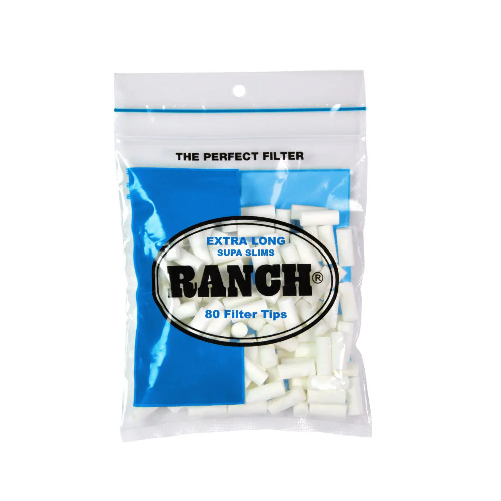 RANCH Extra Long Supa Slims Filter Tips - 80 Tips