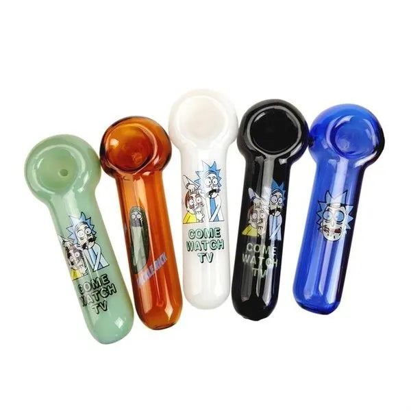 Rick and Morty Glass Smoking Pipe 12cm 10PC