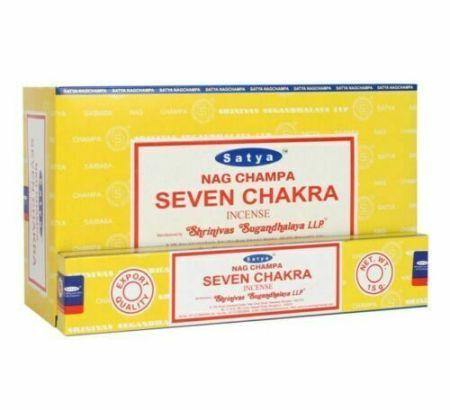 Satya SEVEN CHAKRA , 15g X 12 Packets - Cig Corp Wholesalers