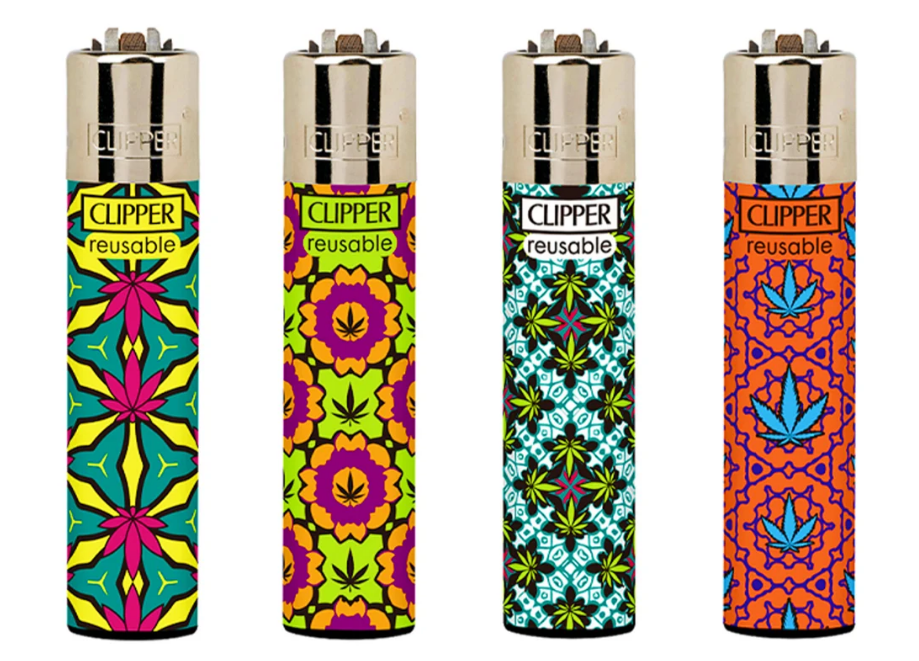 Clipper Lighters Firework Patterns Metal