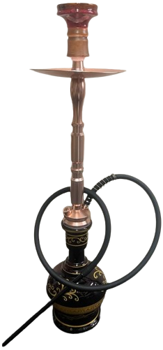 Rose Gold Shisha Metal & Glass Build (77CM)