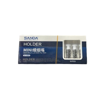 SANDA Double Filter Slim Cigarette Holder - 10 filters