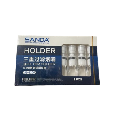 SANDA Triple Filter Cigarette Holder -  8 filters