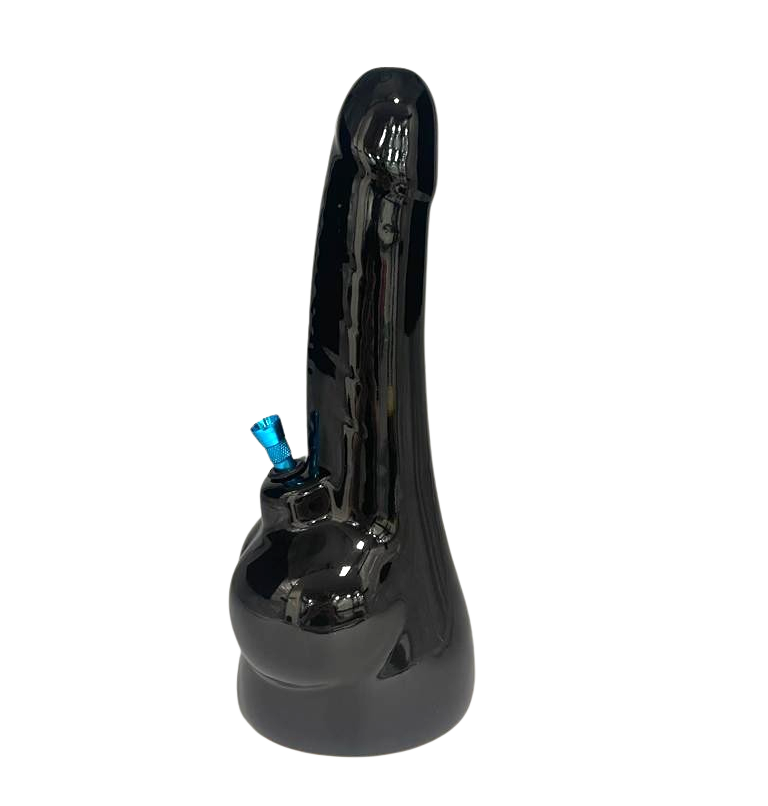 ONGBAY Ceramic Bong Big Black PXXX Design (30CM)