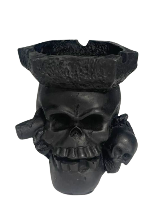 Ashtray Double Skull Design