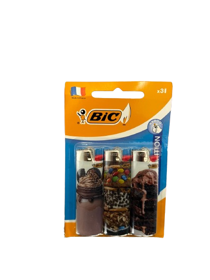 Bic Maxi Pocket Lighter Desserts (3PK X 12/DISPLAY)