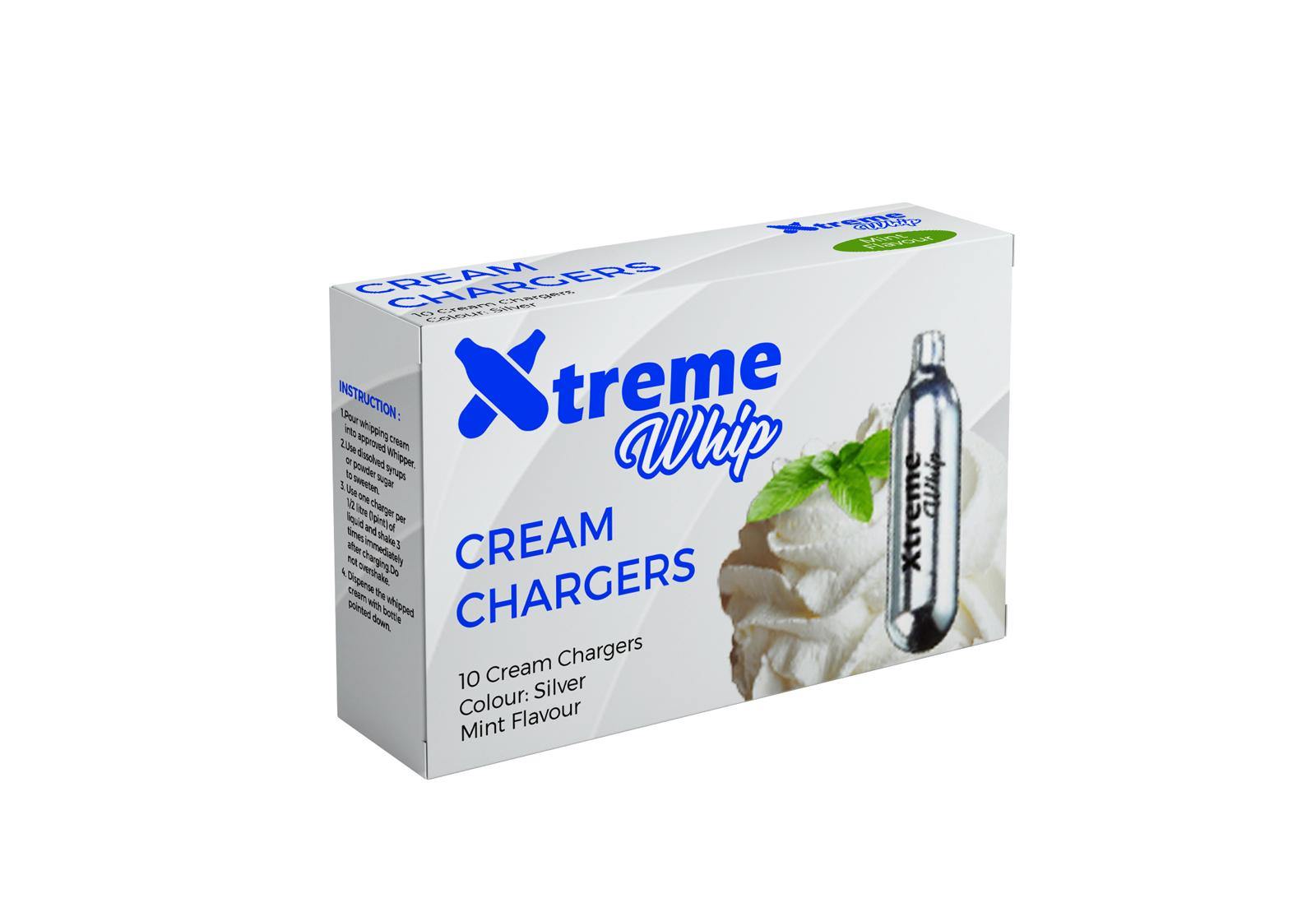 XTREME WHIP CREAM CHARGERS PK 10 (MINT)