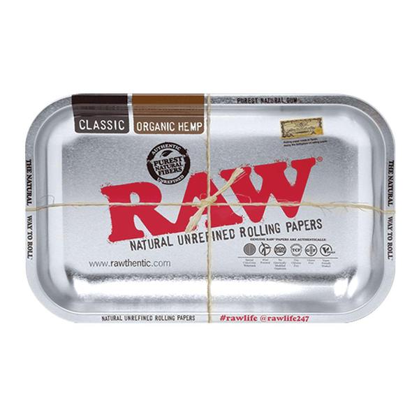 RAW Metallic Metal Rolling Tray Small