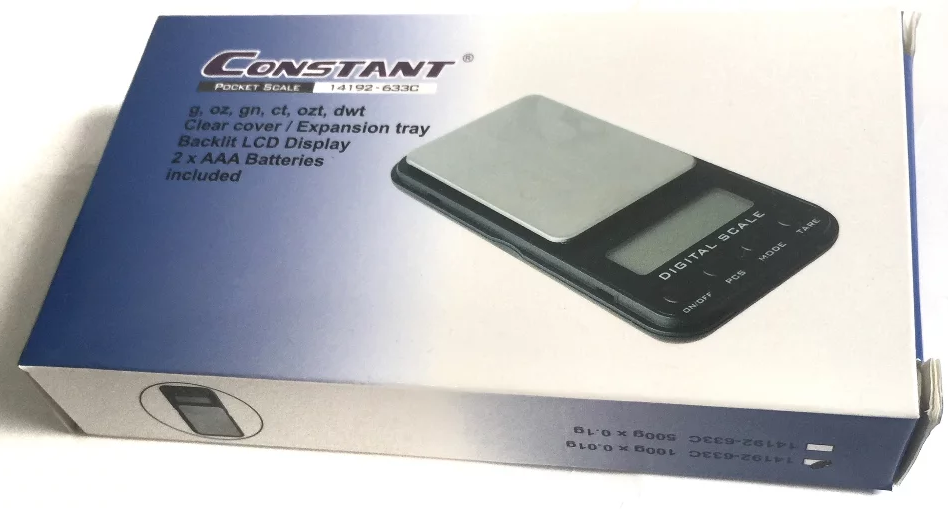 CONSTANT POCKET SCALE 100g x 0.01g - Cig Corp Wholesalers