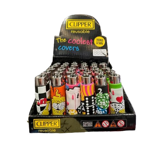 Clipper Lighter Pop Cover Casino