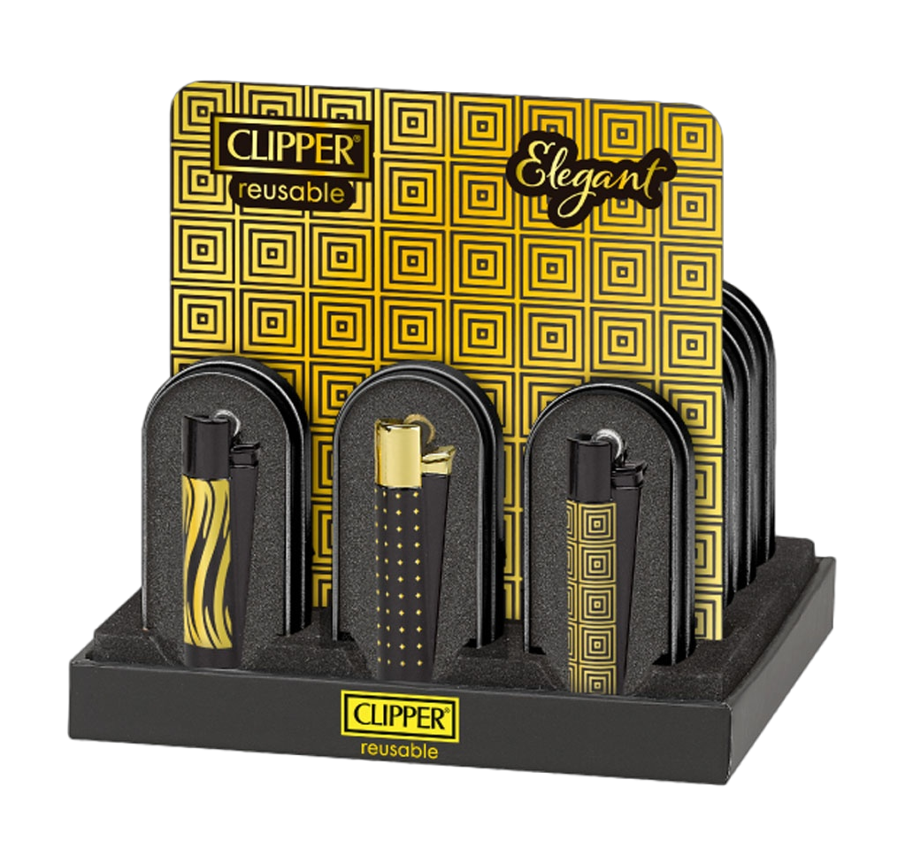 Clipper Elegance Metal Lighter (12PCS/DISPLAY)