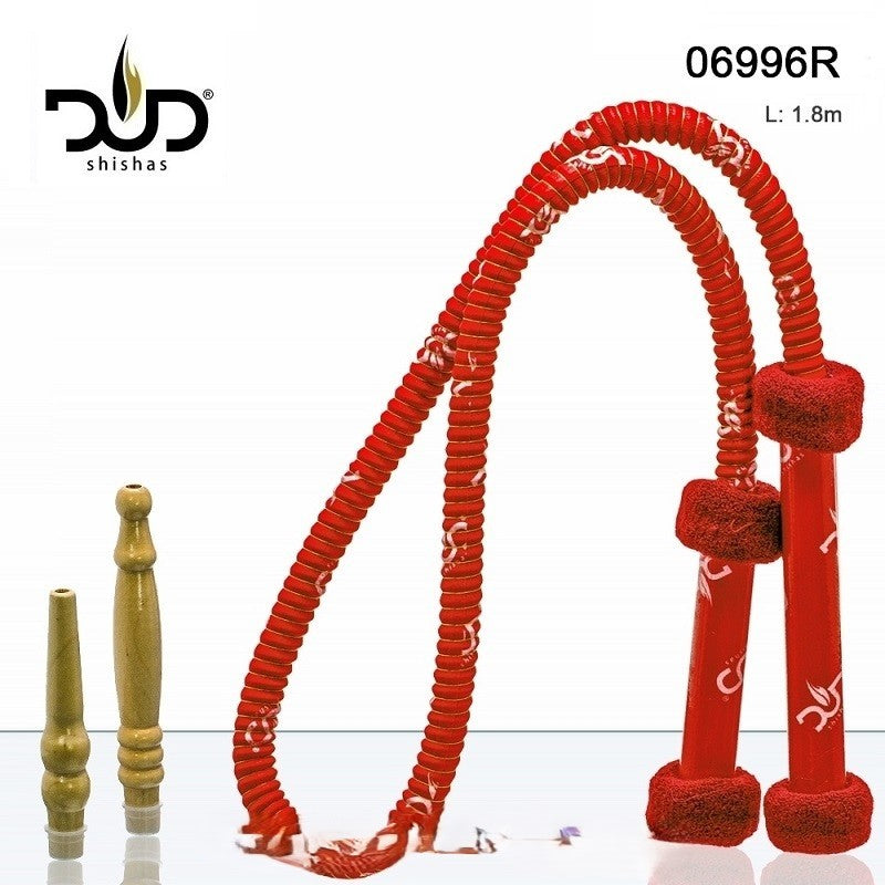 Hookah hose DUD High Quality red 1.8m