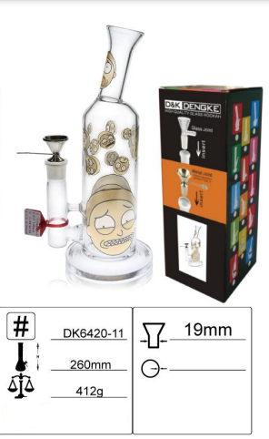 CLEARANCE D&K Glass Oil Pourer 26cm Rick & Morty Design