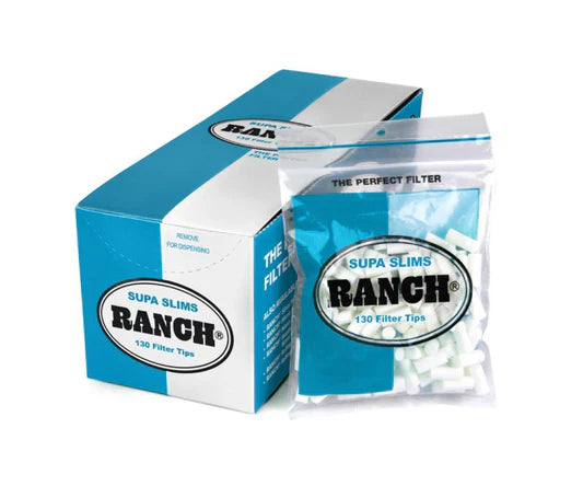 Ranch Filters Supa Slims 130 Filter Tips Blue