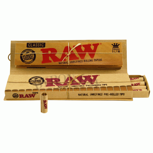 Raw Connoisseur King Size Slim w/ Pre-rolled Tips