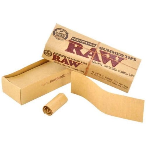 RAW Perforated Gummed Tips - 33 tips