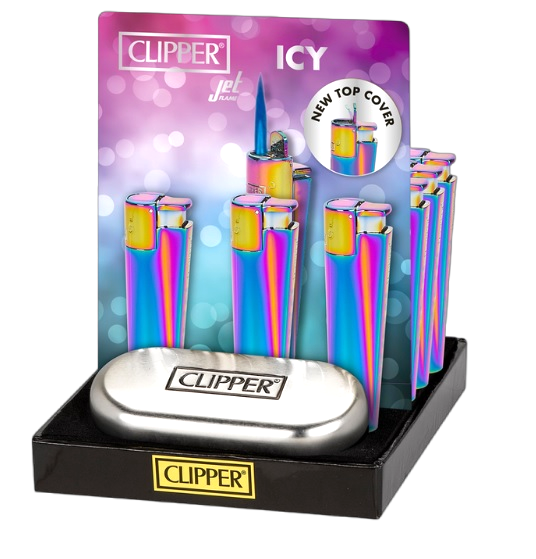 Clipper Icy Jet Lighter (12PCS/DISPLAY)