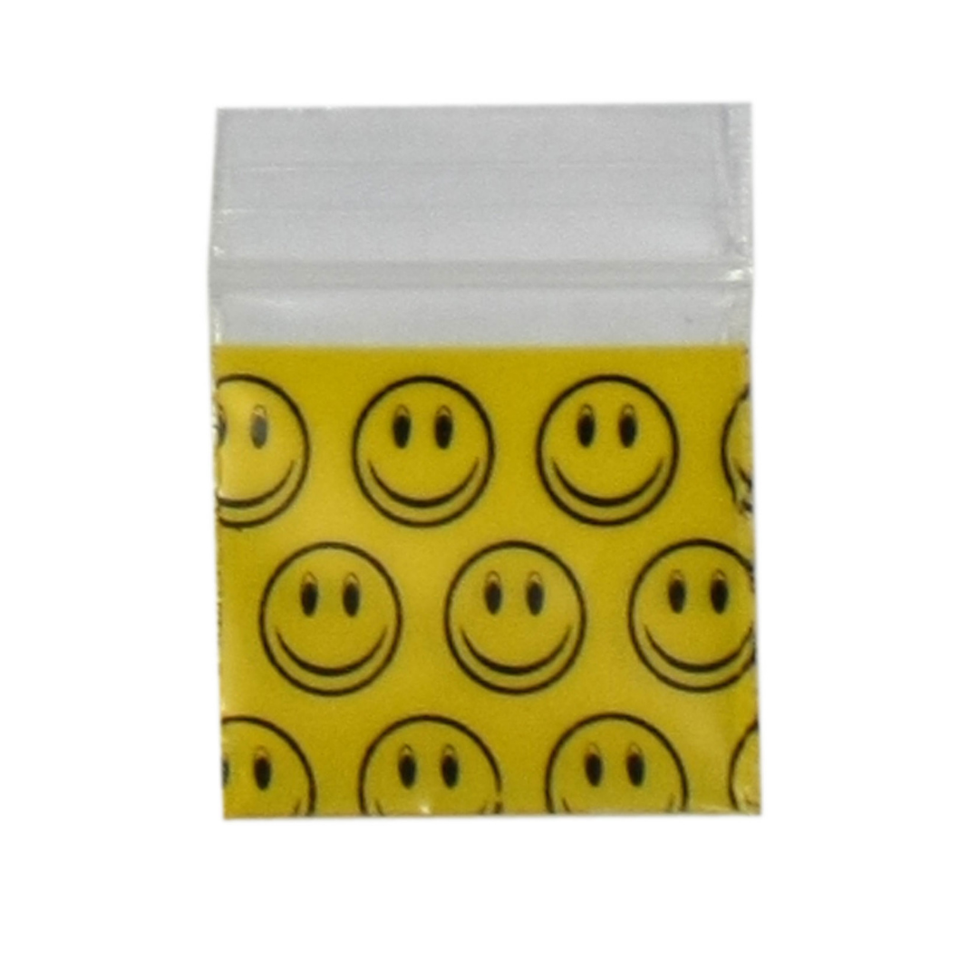 2020 Apple Resealable Stash Bags 50 x 50mm Smiley Face 100pcs