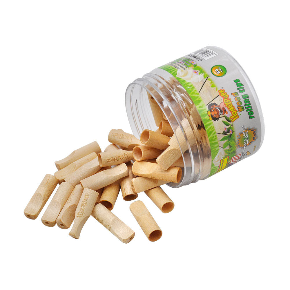 Honeypuff Wood Filter Tips 40mm 60pcs