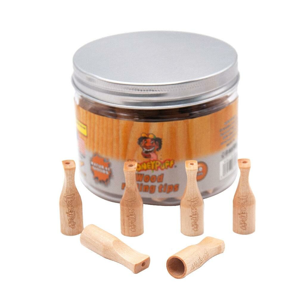 Honeypuff Wood Filter Tips 40mm 60pcs