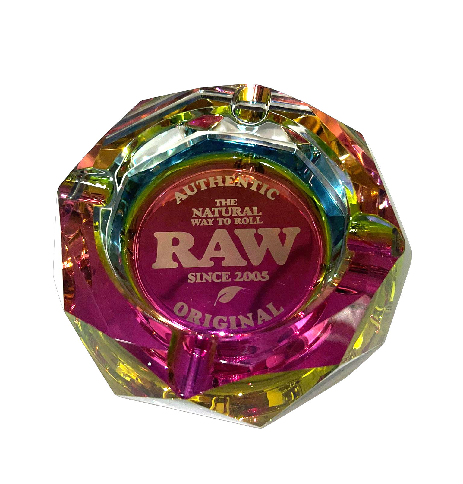 RAW Rainbow Glass Ashtray